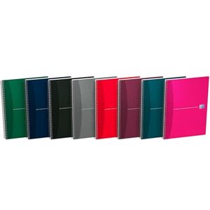 Oxford Office Essentials Notizbücher, A4, liniert, 7 mm, 100 Seiten, Vollbindung, Deckblatt in verschiedenen Farben, 10 Stück Oxford Office Essentials Notizbücher, A4, liniert, 7 mm, 100 Seiten, Vollbindung, Deckblatt in verschiedenen Farben, 10 Stück