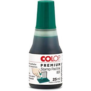 COLOP Premium Stempelfarbe 801 grün, auf Wasserbasis, dermatologisch getestet, 25 ml Fläschchen COLOP Premium Stempelfarbe 801 grün, auf Wasserbasis, dermatologisch getestet, 25 ml Fläschchen