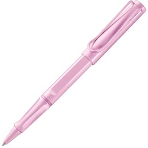 Lamy safari lightrose Tintenroller – zeitlos klassicher Stift mit ergonomischem Griff & Strichbreite M Gehäuse aus robustem ASA-Kunststoff – mit Tintenrollermine M 63 in blau Lamy safari lightrose Tintenroller – zeitlos klassicher Stift mit ergonomischem Griff & Strichbreite M Gehäuse aus robustem ASA-Kunststoff – mit Tintenrollermine M 63 in blau