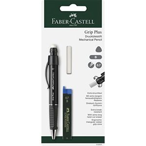 Faber-Castell 130997 Druckbleistift GRIP PLUS inklusive 12 Minen, Härtegrad: B, Minenstärke: 0,7 mm, Schaftfarbe: grün metallic Faber-Castell 130997 Druckbleistift GRIP PLUS inklusive 12 Minen, Härtegrad: B, Minenstärke: 0,7 mm, Schaftfarbe: grün metallic