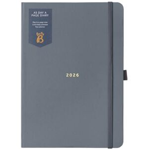 Busy B A5 Terminkalender 2026 Tagesplaner für Schüler, Berufstätige und Lehrer Kohlengrau mit Goldfolienverzierung und Lesebändchen Organizer für den Schreibtisch oder die Handtasche Busy B A5 Terminkalender 2026 Tagesplaner für Schüler, Berufstätige und Lehrer Kohlengrau mit Goldfolienverzierung und Lesebändchen Organizer für den Schreibtisch oder die Handtasche