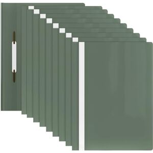 ACROPAQ 10 x Schnellhefter A4 Mit transparenter Vordertasche, Hefter A4 für bis zu 70 Seiten, Pastellgrünen, Professionelle und einfache Organisation Plastik File Folder, Mappen ACROPAQ 10 x Schnellhefter A4 Mit transparenter Vordertasche, Hefter A4 für bis zu 70 Seiten, Pastellgrünen, Professionelle und einfache Organisation Plastik File Folder, Mappen