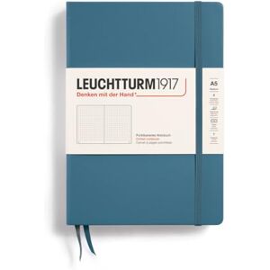 LEUCHTTURM1917 363334 Notizbuch Medium (A5), Hardcover, 251 nummerierte Seiten, Stone Blue, dotted LEUCHTTURM1917 363334 Notizbuch Medium (A5), Hardcover, 251 nummerierte Seiten, Stone Blue, dotted