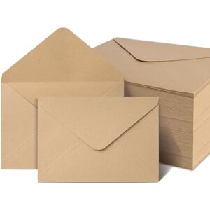 AiQInu AiQlnu 100 Stück Briefumschläge, 80g/m² Kraftpapier Briefumschläge aus Braunem Vintage 12.5x17.5CM, für Geburtstagskarten, Hochzeitseinladungen, Einladungen, Weihnachtskarten AiQInu AiQlnu 100 Stück Briefumschläge, 80g/m² Kraftpapier Briefumschläge aus Braunem Vintage 12.5x17.5CM, für Geburtstagskarten, Hochzeitseinladungen, Einladungen, Weihnachtskarten