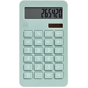 Miquelrius Solar-Rechner, 10 Ziffern, große Tasten, LCD-Display, Farbe Grün Miquelrius Solar-Rechner, 10 Ziffern, große Tasten, LCD-Display, Farbe Grün