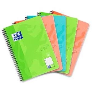Oxford Touch Collegeblock B5 (17,6x25 cm) liniert mit Rand, 160 Seiten, sortiert, 5 Stück Oxford Touch Collegeblock B5 (17,6x25 cm) liniert mit Rand, 160 Seiten, sortiert, 5 Stück
