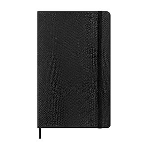 Moleskine Precious & Ethical Notizbuch, mit einer Geschenkbox, veganen Einband mit Python-Effekt, Klettverschluss, Großformat 13 x 21 cm, Farbe Schwarz Moleskine Precious & Ethical Notizbuch, mit einer Geschenkbox, veganen Einband mit Python-Effekt, Klettverschluss, Großformat 13 x 21 cm, Farbe Schwarz