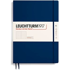 LEUCHTTURM1917 342929 Notizbuch Master Slim (A4+), Hardcover, dotted, marine LEUCHTTURM1917 342929 Notizbuch Master Slim (A4+), Hardcover, dotted, marine