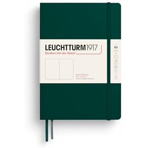 LEUCHTTURM1917 367254 Notizbuch Medium (A5), Hardcover, 251 nummerierte Seiten, Forest Green, blanko LEUCHTTURM1917 367254 Notizbuch Medium (A5), Hardcover, 251 nummerierte Seiten, Forest Green, blanko