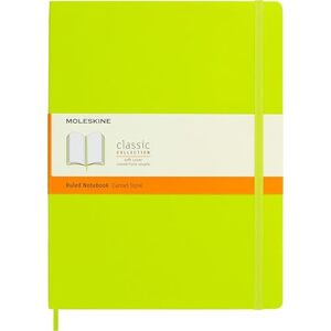 Moleskine Classic Notebook, Notizbuch Mit Linierten Seiten, Softcover Mit Gummiband, Farbe Zitronengrün, XL 19 x 25 cm, 192 Seiten Moleskine Classic Notebook, Notizbuch Mit Linierten Seiten, Softcover Mit Gummiband, Farbe Zitronengrün, XL 19 x 25 cm, 192 Seiten
