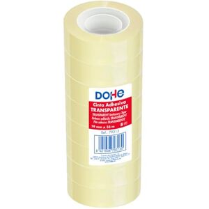 DOHE Transparentes Klebeband, 8 Stück, 1,9 cm x 33 m, zum Verpacken von Kartons, Versand oder Umzug, starker 45 Mikron Kleber, Büromaterial DOHE Transparentes Klebeband, 8 Stück, 1,9 cm x 33 m, zum Verpacken von Kartons, Versand oder Umzug, starker 45 Mikron Kleber, Büromaterial