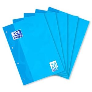 Oxford Schule Schulblock A4 blanko, Lineatur 20, 50 Blatt, kopfgeleimt, 5 Stück Oxford Schule Schulblock A4 blanko, Lineatur 20, 50 Blatt, kopfgeleimt, 5 Stück