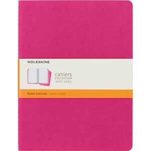 Moleskine Cahier Notizheft, Extra Large 19 x 25 cm, 120 Seiten, Kinetisches Pink, 3er pack Moleskine Cahier Notizheft, Extra Large 19 x 25 cm, 120 Seiten, Kinetisches Pink, 3er pack