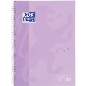 Oxford A4 European Book 1, kariert, 160 Seiten mit farbigen Rändern, Touch Hardcover, mit Whiteboard, pastell lila Oxford A4 European Book 1, kariert, 160 Seiten mit farbigen Rändern, Touch Hardcover, mit Whiteboard, pastell lila