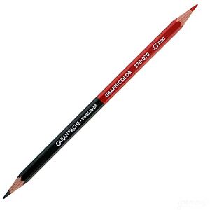 Caran d'Ache Graphicolor Bicolor Rot/Graphit-FSC, Größe: ca. 17cm, 0370.070 Caran d'Ache Graphicolor Bicolor Rot/Graphit-FSC, Größe: ca. 17cm, 0370.070
