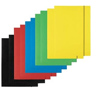 D.RECT 10 Stück (2 Stück Pro Farbe 5x2) Sammelmappe Aus Karton Einschlagmappe Mit Gummi Mappe Mit Gummiband Für Din A4 3 Klappen 300g, Schnellhefter Bunt Sortiert D.RECT 10 Stück (2 Stück Pro Farbe 5x2) Sammelmappe Aus Karton Einschlagmappe Mit Gummi Mappe Mit Gummiband Für Din A4 3 Klappen 300g, Schnellhefter Bunt Sortiert