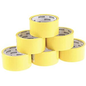 OFFICER PRODUCTS Verpackungsklebeband / 6 Rollen/ 48mm x 46m / Gelb/Farbiges PP-Packband mit Acrylkleber/Verpackungsband Klebeband Paketklebeband OFFICER PRODUCTS Verpackungsklebeband / 6 Rollen/ 48mm x 46m / Gelb/Farbiges PP-Packband mit Acrylkleber/Verpackungsband Klebeband Paketklebeband