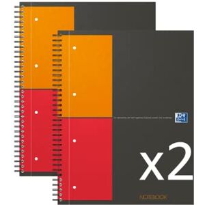 Oxford Set mit 2 internationalen Notizbüchern, A4 + kleine Karos, 5 mm, 160 Seiten, Einband, graue Karte Oxford Set mit 2 internationalen Notizbüchern, A4 + kleine Karos, 5 mm, 160 Seiten, Einband, graue Karte