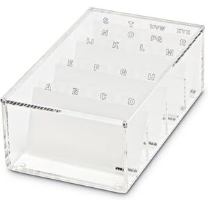 MAUL Visitenkartenbox aus Acryl Schreibtisch Organizer inkl. Deckel zur Aufbewahrung von Kunden- und Visitenkarten Möbelschonend dank Noppen für Schreibtisch und Regal Transparent MAUL Visitenkartenbox aus Acryl Schreibtisch Organizer inkl. Deckel zur Aufbewahrung von Kunden- und Visitenkarten Möbelschonend dank Noppen für Schreibtisch und Regal Transparent