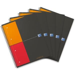 Oxford Notebook International A4, kariert, 160 Seiten, stabiler Kartondeckel, 5 Stück Oxford Notebook International A4, kariert, 160 Seiten, stabiler Kartondeckel, 5 Stück