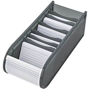 WEDO Flash Card Box A8 – Karteikasten für 500 Karten mit 6 verstellbaren Trennplatten & Roll-Schieber, kompakt (21,7 × 9,2 × 7,3 cm), ideal für Schule, Büro & Studien WEDO Flash Card Box A8 – Karteikasten für 500 Karten mit 6 verstellbaren Trennplatten & Roll-Schieber, kompakt (21,7 × 9,2 × 7,3 cm), ideal für Schule, Büro & Studien