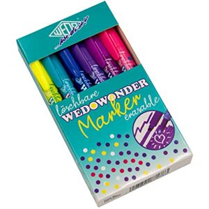 WEDO Textmarker 6er Set, löschbar, in den Farben gelb, grün, rosa, lila, violett, blau, türkis WEDO Textmarker 6er Set, löschbar, in den Farben gelb, grün, rosa, lila, violett, blau, türkis