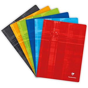Clairefontaine 63365C Schulheft / Heft DIN A4+ 24x32 cm, 48 Blatt liniert mit Rand 90g, geheftet, farbig sortiert, 1 Stück Clairefontaine 63365C Schulheft / Heft DIN A4+ 24x32 cm, 48 Blatt liniert mit Rand 90g, geheftet, farbig sortiert, 1 Stück