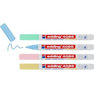 edding 4085 Kreidemarker gelb, grün, rosa, blau (pastell) 4 Kreidestifte Rundspitze 1-2mm Kreidestift für Tafel abwischbar für von Fenster, Glas, Spiegel Tafelstifte mit deckenden Farben edding 4085 Kreidemarker gelb, grün, rosa, blau (pastell) 4 Kreidestifte Rundspitze 1-2mm Kreidestift für Tafel abwischbar für von Fenster, Glas, Spiegel Tafelstifte mit deckenden Farben