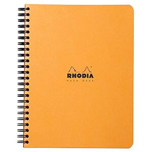 Rhodia 193448C Notebook mit Spiralbindung, DIN A5+, 16 x 21cm, 80 Blatt, Dot-Lineatur 80g, ideal für Meetings und Notizen, 1 Stück, Orange Rhodia 193448C Notebook mit Spiralbindung, DIN A5+, 16 x 21cm, 80 Blatt, Dot-Lineatur 80g, ideal für Meetings und Notizen, 1 Stück, Orange