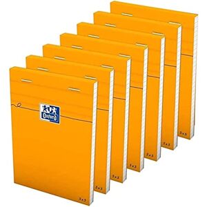 Oxford 10 Stück Notizblöcke, Orange, A6, kleine Karos, 5 mm, 80 Blatt, geheftet, Deckblatt beschichtet, Orange Oxford 10 Stück Notizblöcke, Orange, A6, kleine Karos, 5 mm, 80 Blatt, geheftet, Deckblatt beschichtet, Orange