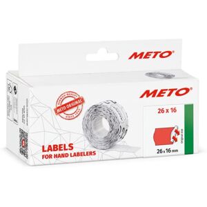 Meto Original Preisauszeichner Etiketten (26x16 mm, 2-zeilig, 6.000 Stück, fluor rot, permanent, Preisetiketten für , Contact, Sato, Avery, Tovel, Samark etc.) Meto Original Preisauszeichner Etiketten (26x16 mm, 2-zeilig, 6.000 Stück, fluor rot, permanent, Preisetiketten für , Contact, Sato, Avery, Tovel, Samark etc.)