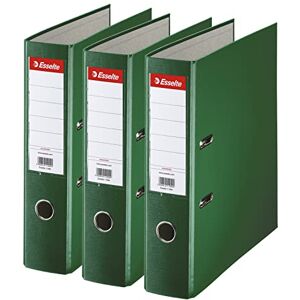 Esselte Ordner breit, DIN A4, 3er Pack, 7,5 cm Rückenbreite, Kunststoff-Ordner, Grün, 624293 Esselte Ordner breit, DIN A4, 3er Pack, 7,5 cm Rückenbreite, Kunststoff-Ordner, Grün, 624293