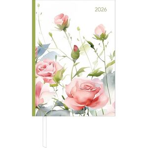 Alpha Buchkalender Style Roses A5 2026 – Büro- & Cheftimer A5 (ca. 15×21 cm) 1 Tag/Seite mit robustem Hardcover, Zeiteinteilung & vielen Zusatzinfos – elegantes Rosenmotiv Alpha Buchkalender Style Roses A5 2026 – Büro- & Cheftimer A5 (ca. 15×21 cm) 1 Tag/Seite mit robustem Hardcover, Zeiteinteilung & vielen Zusatzinfos – elegantes Rosenmotiv