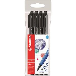 STABILO Filzschreiber pointMax 4er Pack schwarz STABILO Filzschreiber pointMax 4er Pack schwarz