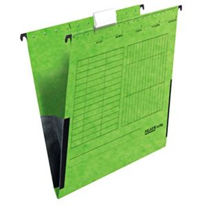 FALKEN Original 25er Pack Hängetasche UniReg. Made in Germany. Aus Recycling-Karton für DIN A4 mit Leinenfröschen grün Blauer Engel ideal für die lose Blatt-Ablage im Büro und der Behörde FALKEN Original 25er Pack Hängetasche UniReg. Made in Germany. Aus Recycling-Karton für DIN A4 mit Leinenfröschen grün Blauer Engel ideal für die lose Blatt-Ablage im Büro und der Behörde