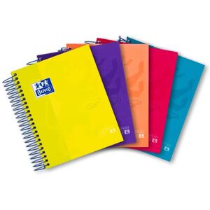 Oxford Notizblock, A6, mit Spirale, 240 Seiten, kariert, sortiert, 5er Pack Oxford Notizblock, A6, mit Spirale, 240 Seiten, kariert, sortiert, 5er Pack