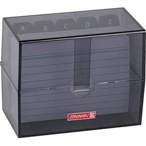 BRUNNEN 102057090 Karteikasten, 12 x 9, 5 x 6, 5 cm (für A7 Karteikarten), Polystyrol, Onyx, Colour Code BRUNNEN 102057090 Karteikasten, 12 x 9, 5 x 6, 5 cm (für A7 Karteikarten), Polystyrol, Onyx, Colour Code