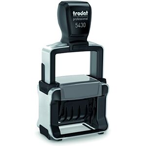 Trodat Professional Datumsstempel 5430/L, Selbstfärbend, EINGEGANGEN BEZAHLT GEBUCHT, blau-rot, Mittel Trodat Professional Datumsstempel 5430/L, Selbstfärbend, EINGEGANGEN BEZAHLT GEBUCHT, blau-rot, Mittel