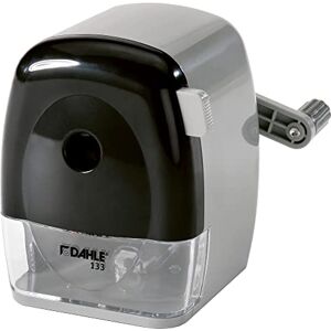 Dahle 133 Manuelle Spitzmaschine (Anspitzer für Stiftdurchmesser bis 11,5 mm) grau/schwarz Dahle 133 Manuelle Spitzmaschine (Anspitzer für Stiftdurchmesser bis 11,5 mm) grau/schwarz