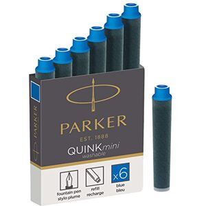 Parker Tintenpatronen für Füller kurze Patronen blaue QUINK Tinte 6 Stück Parker Tintenpatronen für Füller kurze Patronen blaue QUINK Tinte 6 Stück