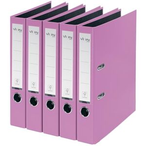 Leitz VON 5er Pack Ordner A4, Karton mit Kunststoffeinband, 50 mm Rückenbreite, Für 350 Blatt, FSC-zertifizierter Karton, Für Schule, Studium & Haushalt, Violett, 10561067 Leitz VON 5er Pack Ordner A4, Karton mit Kunststoffeinband, 50 mm Rückenbreite, Für 350 Blatt, FSC-zertifizierter Karton, Für Schule, Studium & Haushalt, Violett, 10561067