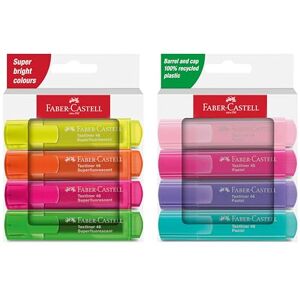 Faber-Castell 205211 Textmarker Set 46, Pastell und Neon, 8 Marker mit Keilspitze, Strichbreite 1-5 mm, nachfüllbar Faber-Castell 205211 Textmarker Set 46, Pastell und Neon, 8 Marker mit Keilspitze, Strichbreite 1-5 mm, nachfüllbar