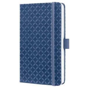 Sigel JN100 Notizbuch A6 liniert dunkelblau, Tagebuch Jolie, Hardcover, Gummiband, Stifteschlaufe, Einstecktasche, vegan, aus nachhaltigem Papier Sigel JN100 Notizbuch A6 liniert dunkelblau, Tagebuch Jolie, Hardcover, Gummiband, Stifteschlaufe, Einstecktasche, vegan, aus nachhaltigem Papier