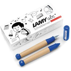 Lamy abc Schreiblernset blau inkl. Geschenkverpackung aus 1x kindgerechtem Schreiblernfüller mit Feder Fein und 1x Bleistift, rutschfestes Griffstück, Kappe und Würfel aus Kunststoff Lamy abc Schreiblernset blau inkl. Geschenkverpackung aus 1x kindgerechtem Schreiblernfüller mit Feder Fein und 1x Bleistift, rutschfestes Griffstück, Kappe und Würfel aus Kunststoff