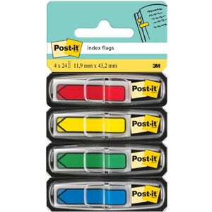 Post-it Index Pfeile, Gelb, Rot, Blau, Grün – 4 Spender mit je 24 Haftstreifen (11,9 mm x 43,2 mm) – Zum Markieren von Dokumenten und wichtigen Informationen Post-it Index Pfeile, Gelb, Rot, Blau, Grün – 4 Spender mit je 24 Haftstreifen (11,9 mm x 43,2 mm) – Zum Markieren von Dokumenten und wichtigen Informationen