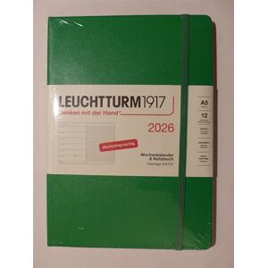 LEUCHTTURM1917 372476 Wochenkalender & Notizbuch Medium (A5) 2026, 12 Monate, Spring Leaf, Deutsch LEUCHTTURM1917 372476 Wochenkalender & Notizbuch Medium (A5) 2026, 12 Monate, Spring Leaf, Deutsch