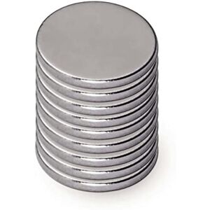 MAUL Neodym-Scheibenmagnet – flacher Magnet mit hoher Haftkraft für einen vielseitigen Einsatz – Magnet rund mit elegantem und modernem Design – Ø 10 x 1 mm – 10er Pack – hellsilber MAUL Neodym-Scheibenmagnet – flacher Magnet mit hoher Haftkraft für einen vielseitigen Einsatz – Magnet rund mit elegantem und modernem Design – Ø 10 x 1 mm – 10er Pack – hellsilber