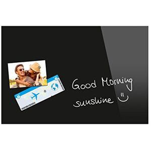 Sigel B1201 Glas-Magnettafel BeBoard schwarz, 60 x 40 cm, Memoboard magnetisch & beschreibbar, incl. 2 Neodym-Magnete, rahmenlos, für Wohnung und Büro Sigel B1201 Glas-Magnettafel BeBoard schwarz, 60 x 40 cm, Memoboard magnetisch & beschreibbar, incl. 2 Neodym-Magnete, rahmenlos, für Wohnung und Büro