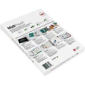 GBC Laminierfolien A4 Matt 75 mic, Beschriftbare Oberfläche, Robuste Laminiertaschen im 100er Pack, Glänzend, Transparent, Ideal für Büro & Schule, 3747240 GBC Laminierfolien A4 Matt 75 mic, Beschriftbare Oberfläche, Robuste Laminiertaschen im 100er Pack, Glänzend, Transparent, Ideal für Büro & Schule, 3747240