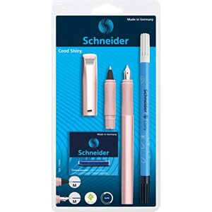 Schneider 74869 Ceod Shiny Schreibset mit Füller, Tintenroller, Tintenkiller (Rechts- und Linkshänder, M-Feder, inkl. Tintenpatronen königsblau) powder pink Schneider 74869 Ceod Shiny Schreibset mit Füller, Tintenroller, Tintenkiller (Rechts- und Linkshänder, M-Feder, inkl. Tintenpatronen königsblau) powder pink